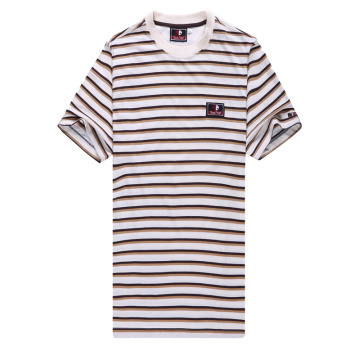 Custom Design 100% Cotton Striped T Shirts for Men